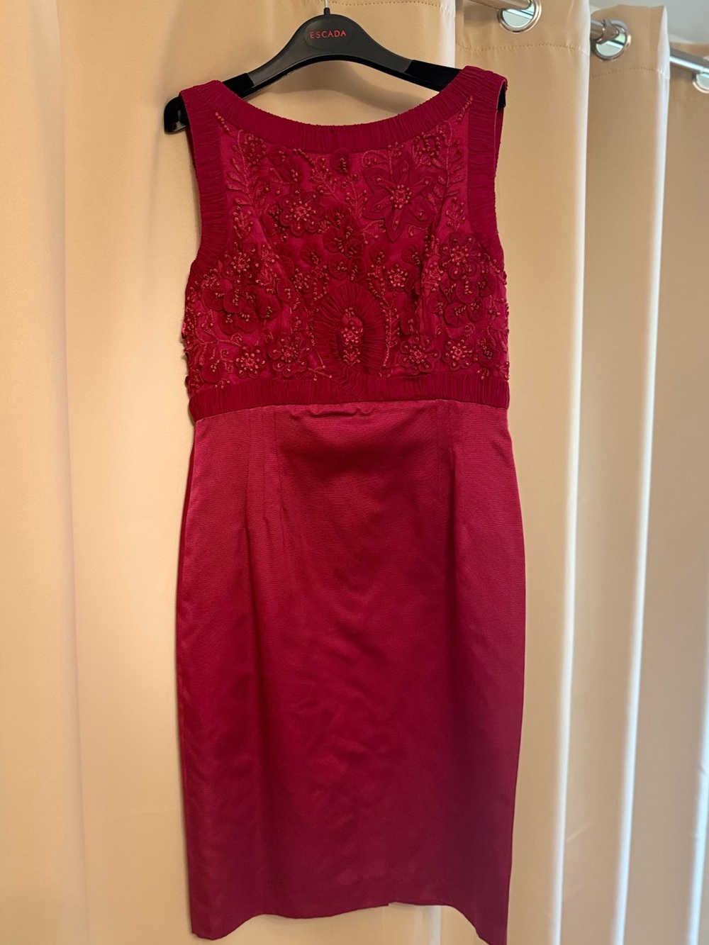 Escada VintGe Fischia Sleeveless Midi Cocktail Dress NWT & Hanger